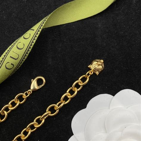 gucci bee necklace gold|designer bee necklace Gucci.